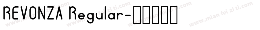 REVONZA Regular字体转换
